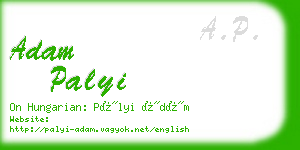 adam palyi business card